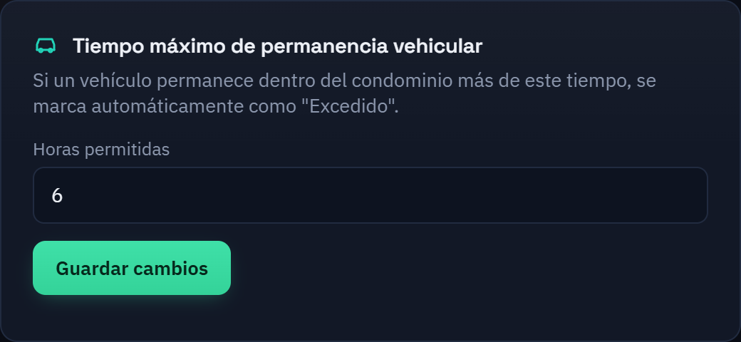 Tiempo máximo vehicular